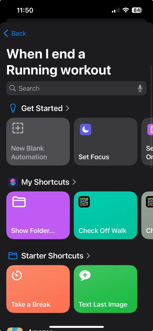 Configure workout trigger details